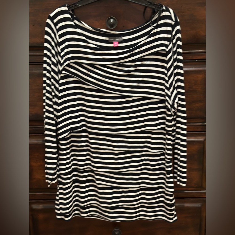Black and white layered. Cute too